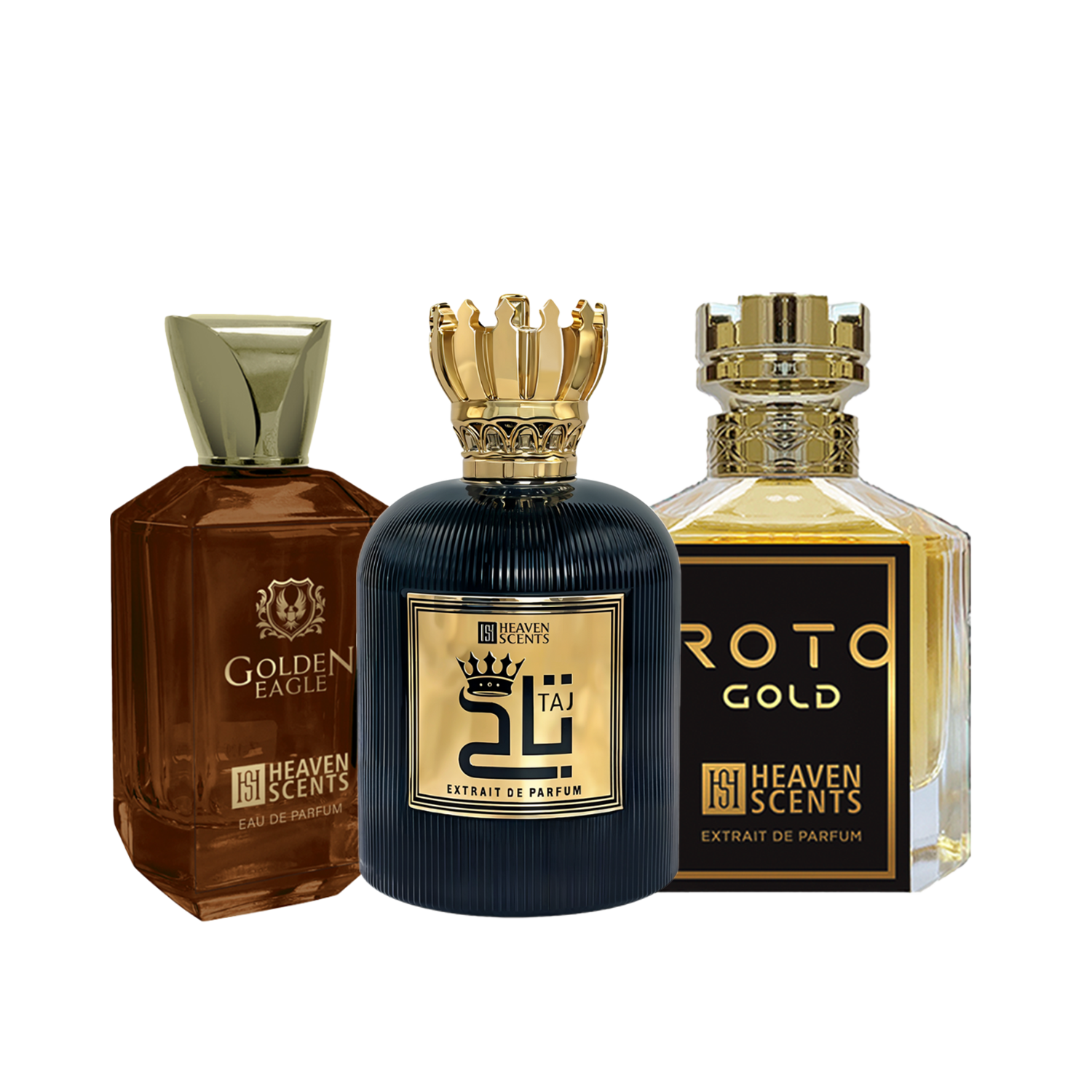 Taj Roto Gold Golden Eagle Trio Bundle by Heaven Scents - Save $200