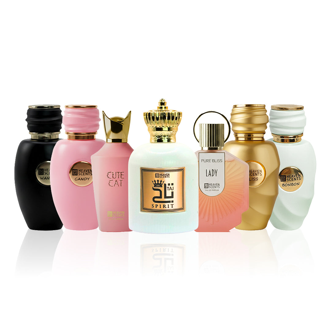 The Best Feminine Bundle by Heaven Scents - 7 Luxury Feminine Perfumes