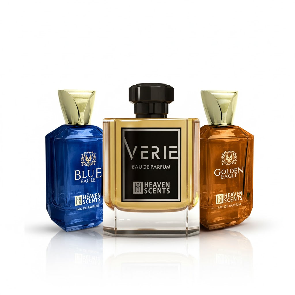 Blue Eagle Verie Golden Eagle Bundle by Heaven Scents - 3 Masculine Perfumes