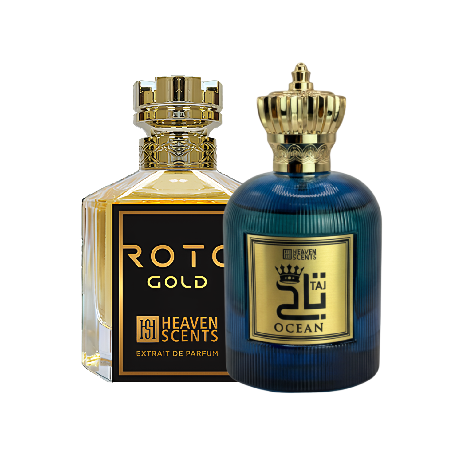 Taj Ocean and Roto Gold Bundle by Heaven Scents - Fresh and Elegant Fragrance Duo