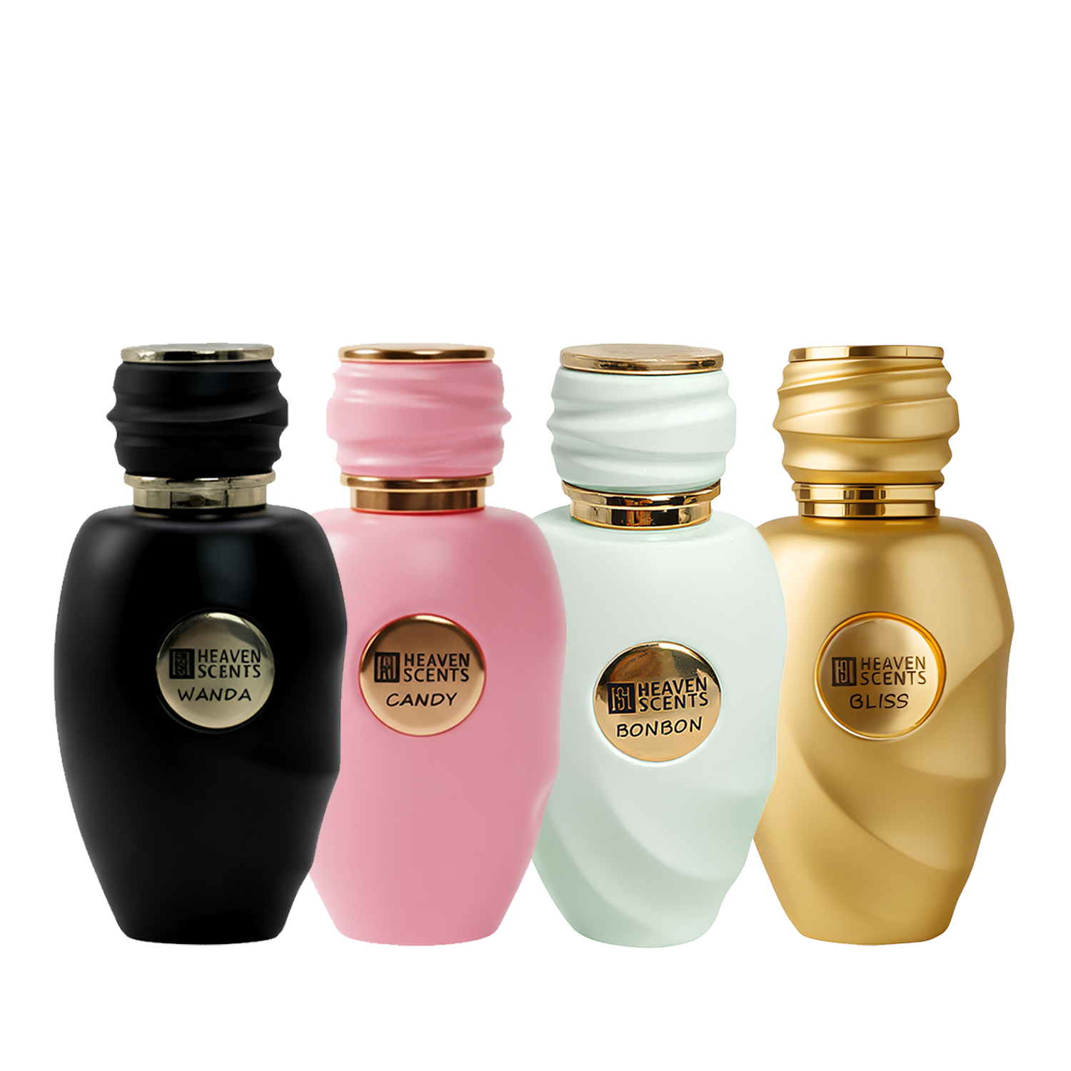 The Blissful Bundle by Heaven Scents - 4 Feminine Perfumes Gift Set