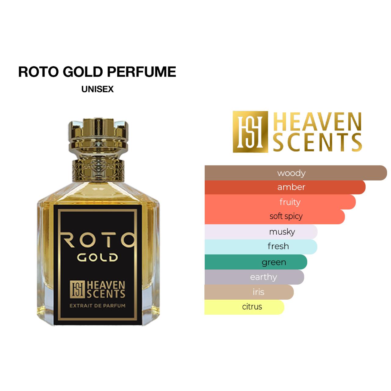 Roto Gold Perfume 100ml Extrait De Parfum, By Heaven Scents