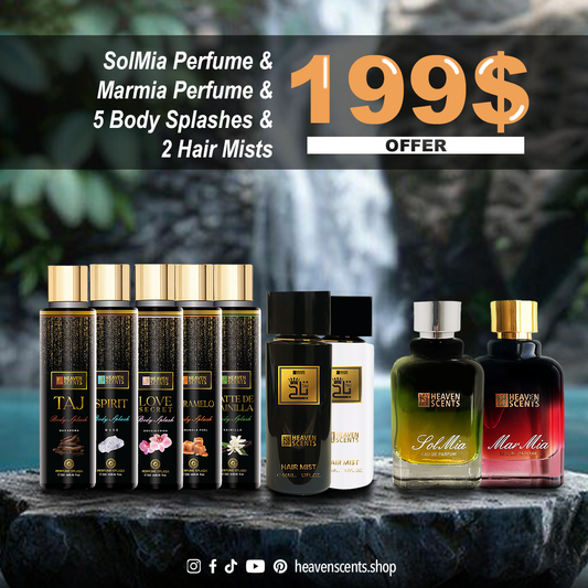 Solmia + Marmia + B&W Taj Hair Mists