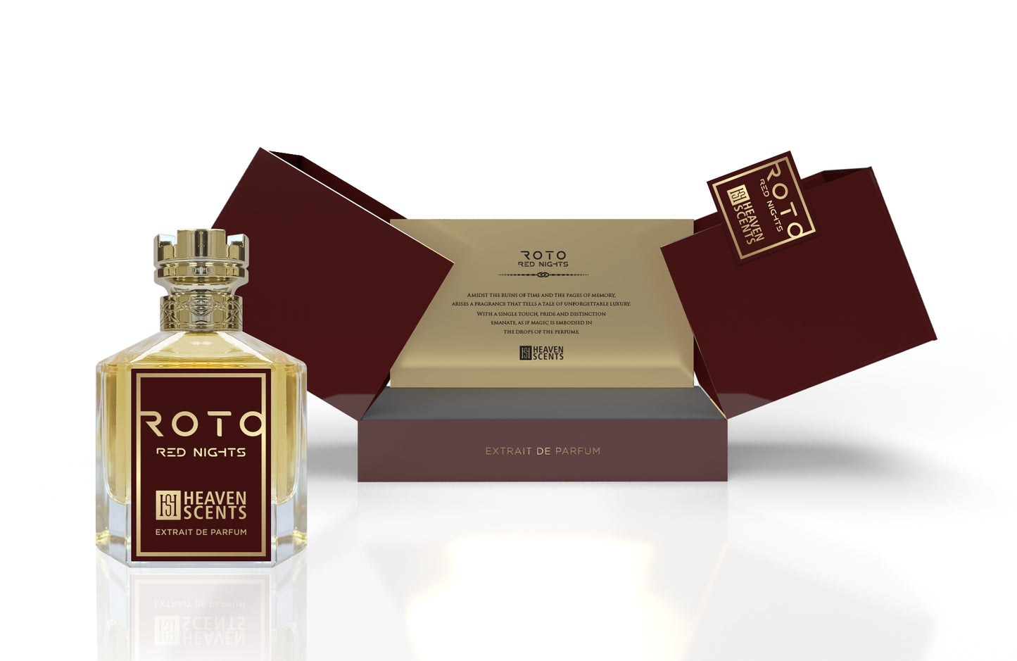 Roto Red Nights Perfume 100ml Extrait De Parfum, By Heaven Scents