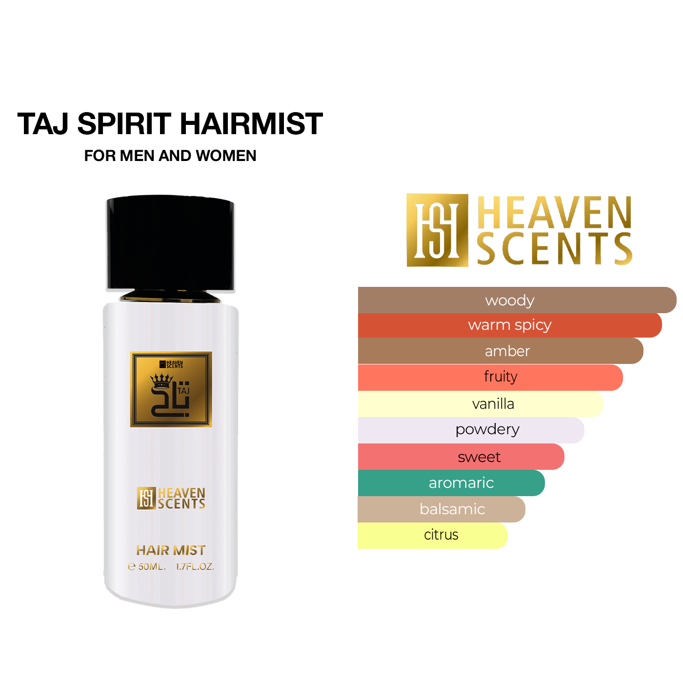 white Taj hairmist 