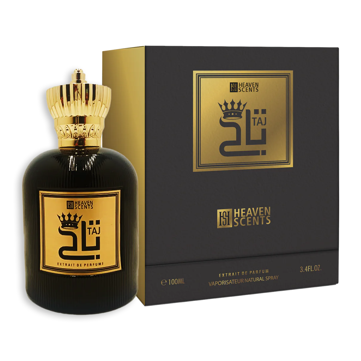 Taj Perfume for Unisex Extrait De Parfum Spray, 3.4 Ounce by Heaven Scents